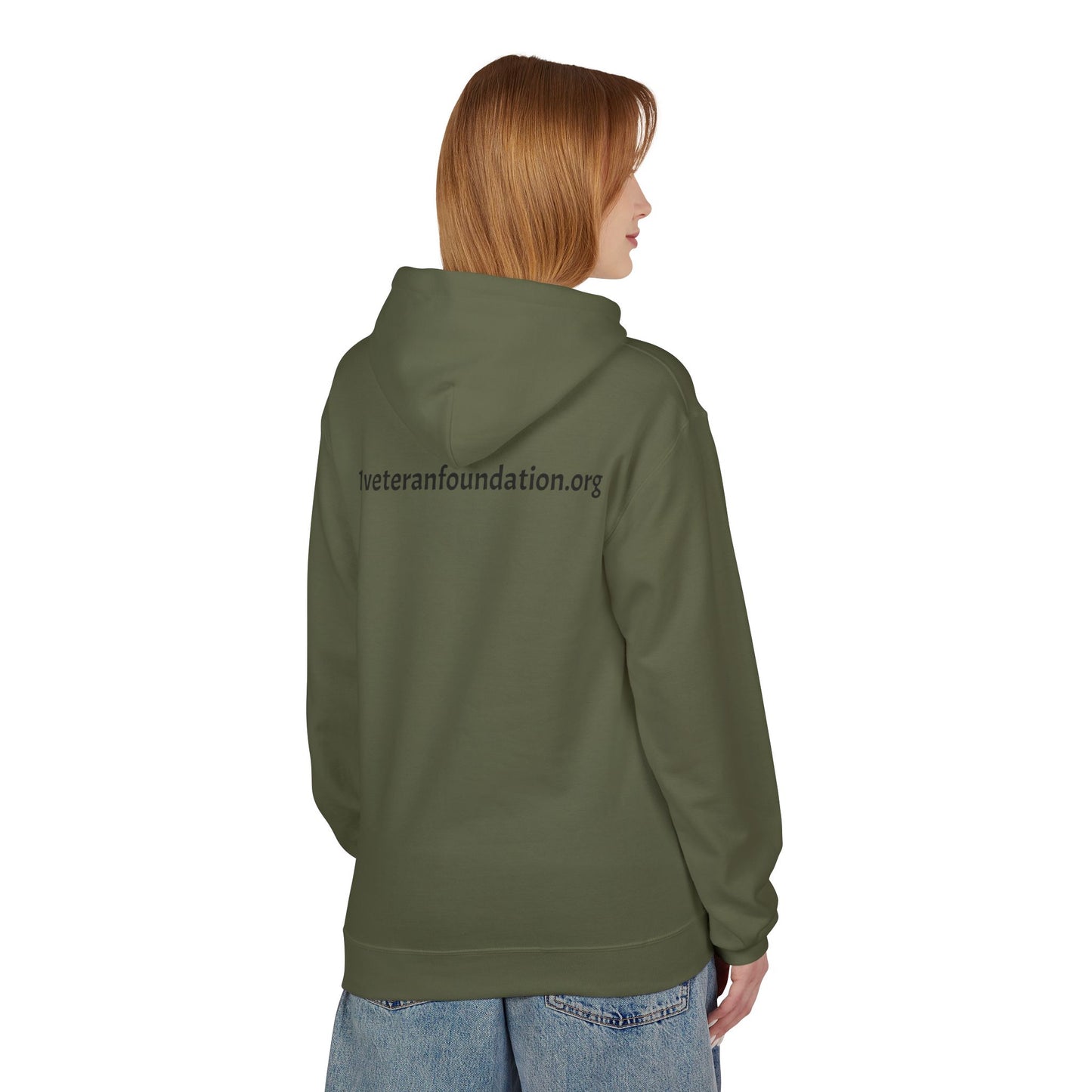 1 Veteran Foundation Unisex Midweight Softstyle Fleece Hoodie