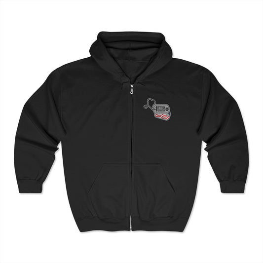 1 Veteran Foundation Unisex Heavy Blend™ Full Zip Hooded Sweatshirt